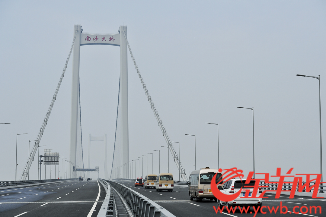 2019年4月2日,南沙大桥(虎门二桥项目)正式通车 金羊网记者 周巍 摄