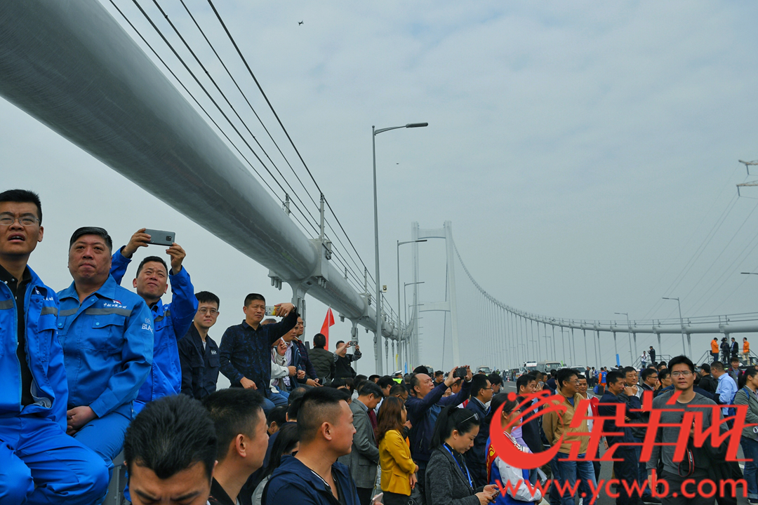 2019年4月2日,南沙大桥(虎门二桥项目)正式通车 金羊网记者 周巍 摄