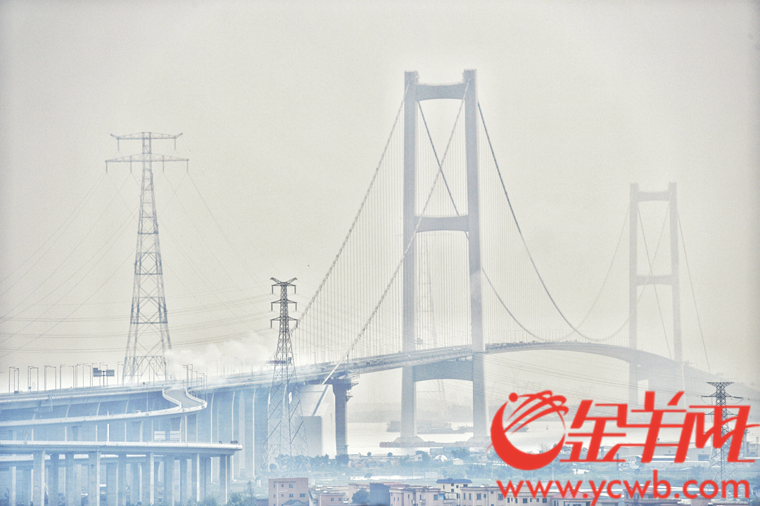 2019年4月2日,南沙大桥(虎门二桥项目)正式通车 金羊网记者 周巍 摄