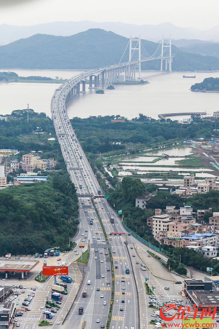 沿途查看广深高速,虎门大桥,南沙大桥以及广深沿江高速的交通状况