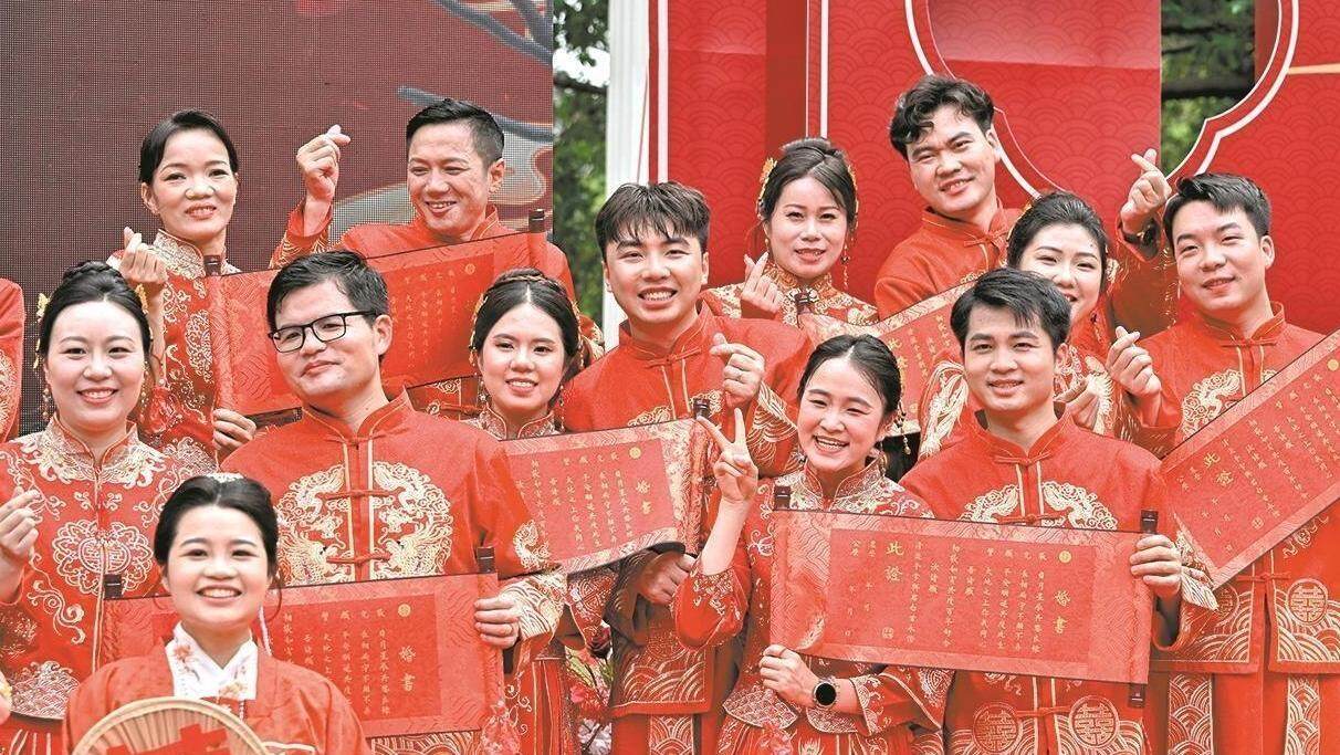 甜蜜“520” 广东超1.7万对新人“拉埋天窗”