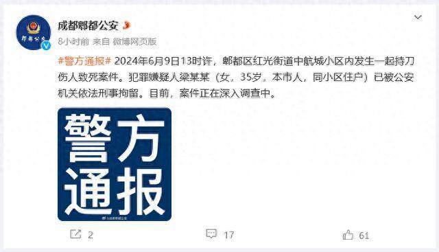 “成都女子在家门口遇害案”续：凶手以故意杀人罪被提起公诉